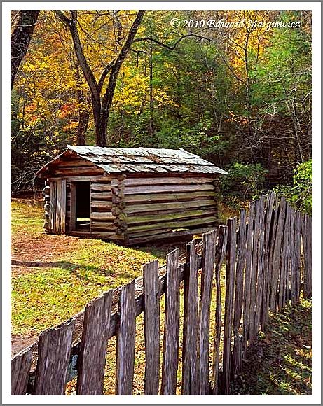 450688   An old storage building in Cades cove